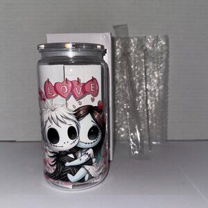 Halloween Love Dolls 16 Oz Plastic Cup, With Love hearts